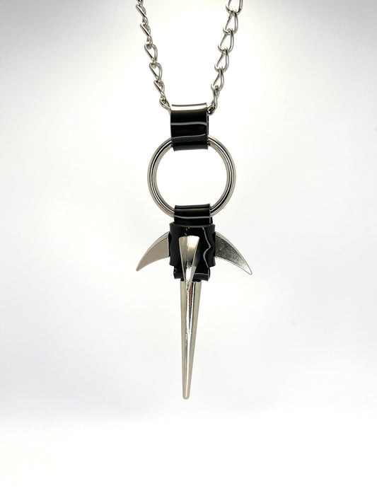 Claw necklace with unique spiky pendant